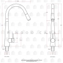 Torneira para Cozinha Gourmet Misturador Monocomando Extensível Em Aço Inox 304 Apurema Prata