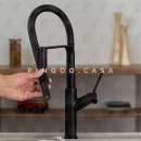 Torneira para Cozinha Gourmet Misturador Monocomando Piranga Preto