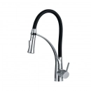 Torneira para Cozinha Gourmet Misturador Monocomando Solimões Prata e Preto