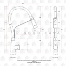 Torneira para Cozinha Gourmet Misturador Monocomando Turiaçu Dourado