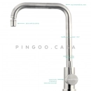 Torneira para Cozinha Misturador Monocomando Aço Inox 304 Potengí Prata Escovado