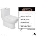 Vaso Sanitário Monobloco Caixa Acoplada Privada Berilo Pingoo.casa - Branco