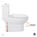 Vaso Sanitário Monobloco Caixa Acoplada Privada Berilo Pingoo.casa - Branco