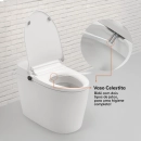 Vaso Sanitário Monobloco Caixa Acoplada Privada Bidê Celestita Branco