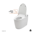 Vaso Sanitário Monobloco Caixa Acoplada Privada Bidê Celestita Branco