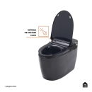 Vaso Sanitário Monobloco Caixa Acoplada Privada Bidê Celestita Preto