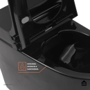 Vaso Sanitário Monobloco Caixa Acoplada Privada Bidê Celestita Preto