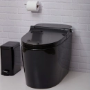 Vaso Sanitário Monobloco Caixa Acoplada Privada Bidê Celestita Preto