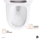 Vaso Sanitário Monobloco Caixa Acoplada Privada Gipsita Pingoo.casa - Branco