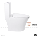 Vaso Sanitário Monobloco Caixa Acoplada Privada Gipsita Pingoo.casa - Branco