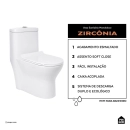 Vaso Sanitário Monobloco Caixa Acoplada Privada Zircônia Pingoo.casa - Branco