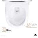 Vaso Sanitário Monobloco Caixa Acoplada Privada Zircônia Pingoo.casa - Branco