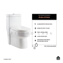 Vaso Sanitário Monobloco Galena Branco