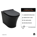 Vaso Sanitário Convencional Tanzanita - Preto