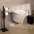 Vaso Sanitário Suspenso Saída Horizontal Hematita Branco