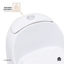 Vaso Sanitário Monobloco Caixa Acoplada Privada Aquarela Branco