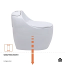 Vaso Sanitário Monobloco Caixa Acoplada Privada Aquarela Branco