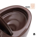 Vaso Sanitário Monobloco Caixa Acoplada Privada Aquarela Marrom