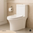 Vaso Sanitário Monobloco Caixa Acoplada Privada Barita Pingoo.casa - Branco